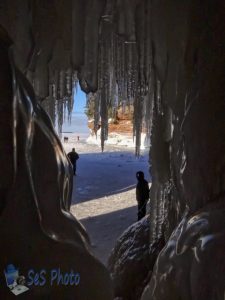 Peering Out an Icy Tunnel